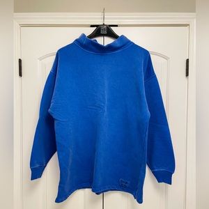 Sloppy Joe Essential Clothing High Neck Sweatshirt - Hyacinth wash. Size 3. NWT